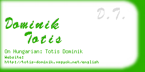 dominik totis business card